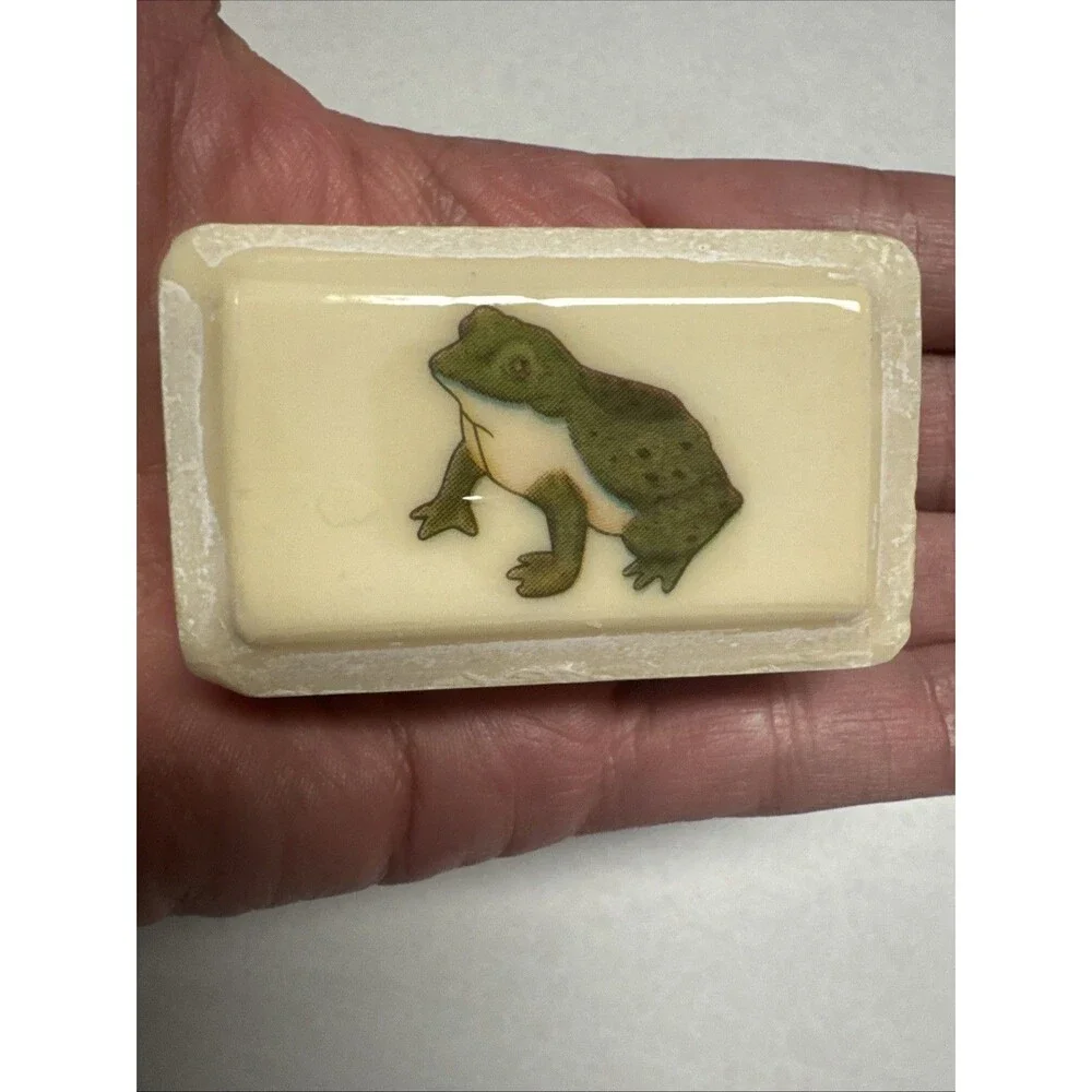 2 Bars VTG Katherine Gray French Milled Soap - Frog Design - 1.5oz Per Bar